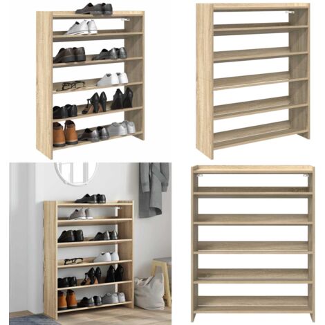 vidaXL Étagère à chaussures chêne sonoma 80x25x100cm bois d'ingénierie