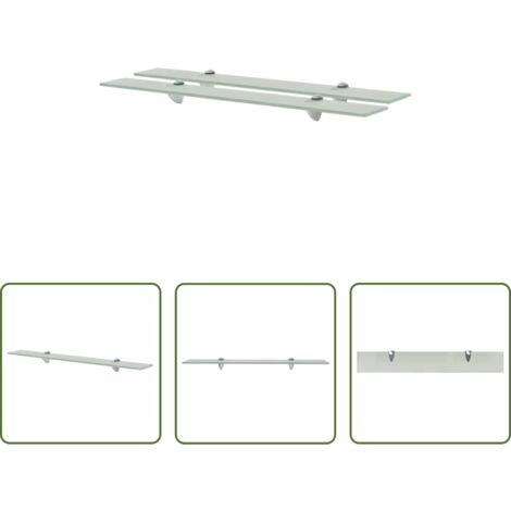 vidaXL Étagère en verre -  Étagères murales 2 pcs Verre 70 x 10 cm 8 mm