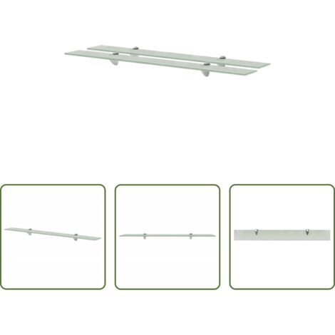 vidaXL Étagère en verre trempé -  Étagères murales 2 pcs Verre 90 x 10 cm 8 mm