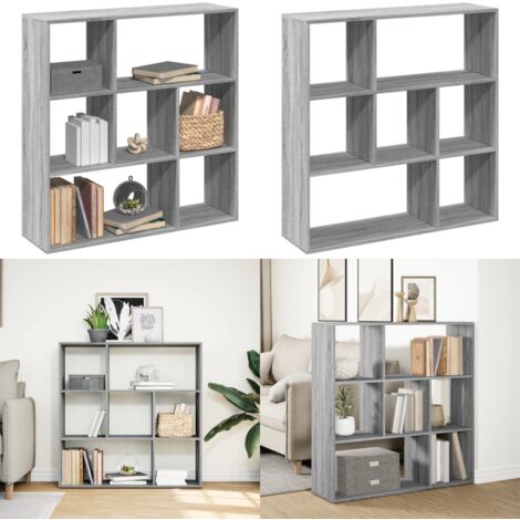 vidaXL Étagère séparatrice de pièce sonoma gris 102x29x103,5 cm