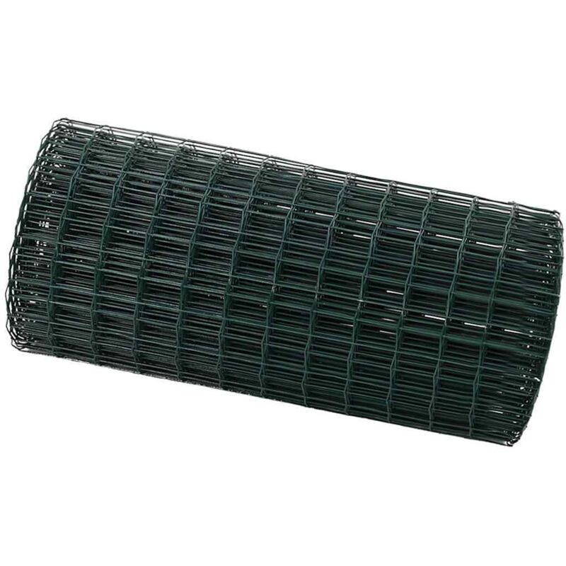 Euro Fence Green 0.6 X 10 M Pvc-coated Iron Vidaxl