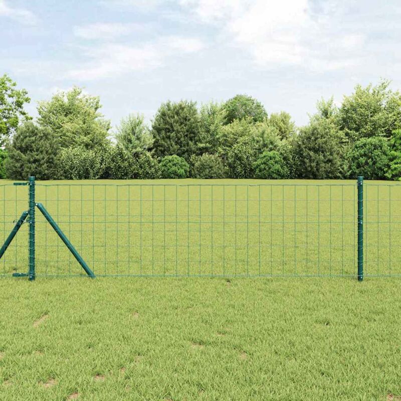 Eurozaun Grün 0, 6 X 25 M Pvc-beschichtetes Eisen Vidaxl