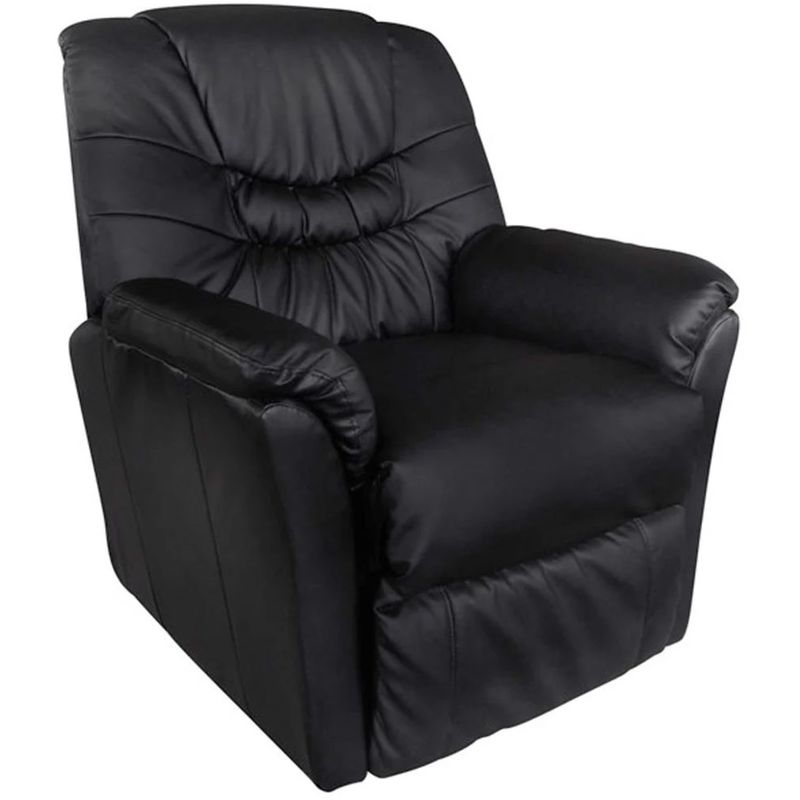 vidaXL Fauteuil de massage electrique Cuir artificiel Noir vidaXL Fauteuil de massage electrique Cuir artificiel Noir