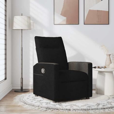 Fauteuil Inclinable Électrique VidaXL - Chaise Relaxation Dossier Repose-Pied Réglables Marron Tissu