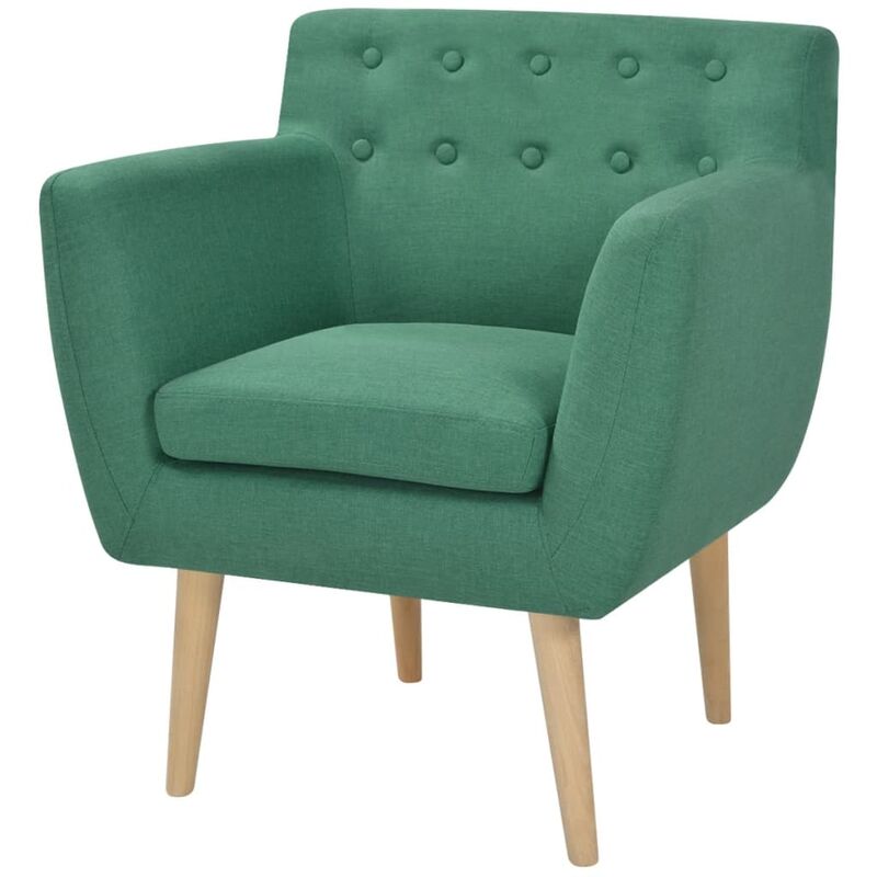 Fauteuil Tissu Vert