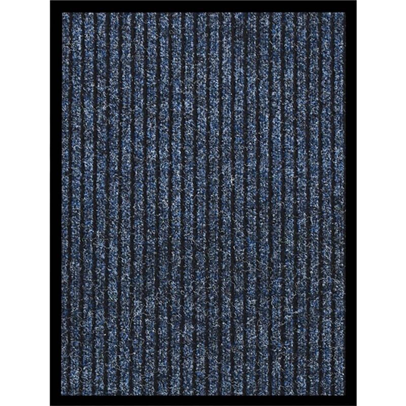 

Vidaxl - Felpudo de rayas azul 40x60 cm - Azul