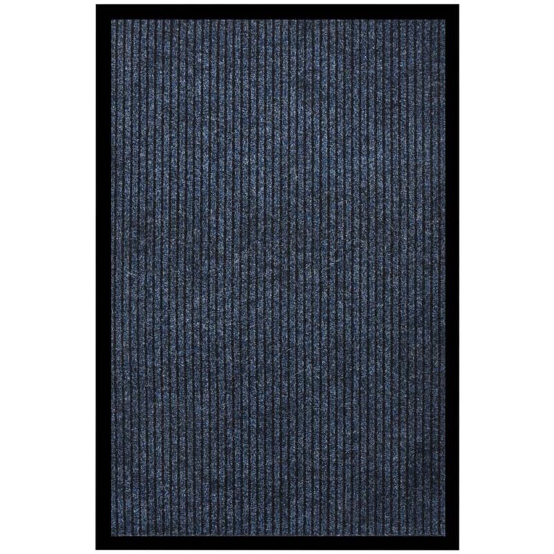 

Felpudo de rayas azul 80x120 cm - Azul - Vidaxl