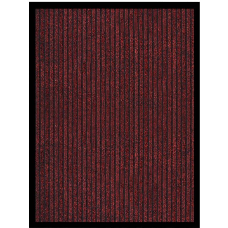 

Vidaxl - Felpudo de rayas rojo 60x80 cm - Rojo