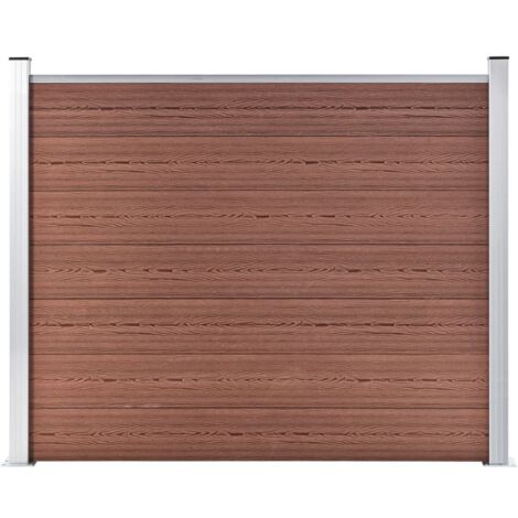 vidaXL Fence Panel WPC 180x146 cm Brown