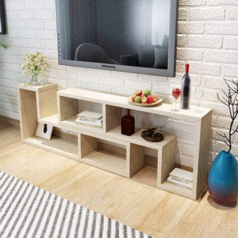 vidaXL Fernsehschrank doppelt L-förmig Eiche