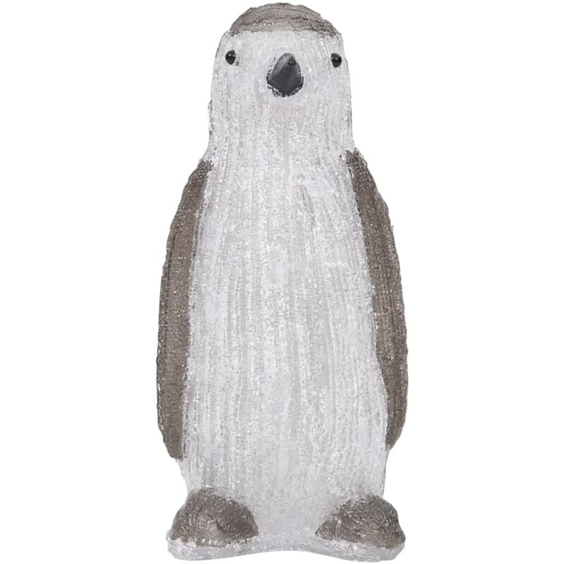 

vidaXL Figura de pingüino de acrílico navideño LED 30 cm - Gris