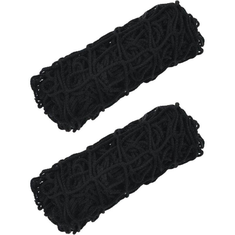 Filets à foin 2 pcs rectangulaire noir 100x90 cm pp Vidaxl
