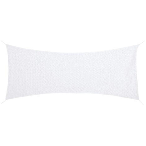 vidaXL Filet de camouflage avec sac de rangement 312x140 cm blanc