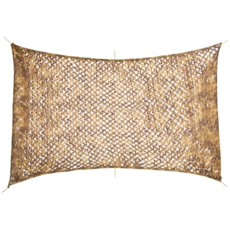 vidaXL Filet de camouflage avec sac de rangement 410x285 cm sable