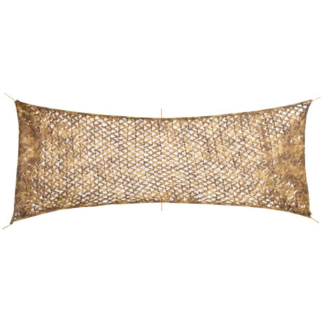 vidaXL Filet de camouflage avec sac de rangement 412x144 cm sable