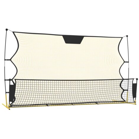 Vidaxl – Filet de rebond de football 183x85x120 cm – Tissu polyester et fibre de verre – Sac de transport inclus – Entraînement extérieur - vidaXL398790