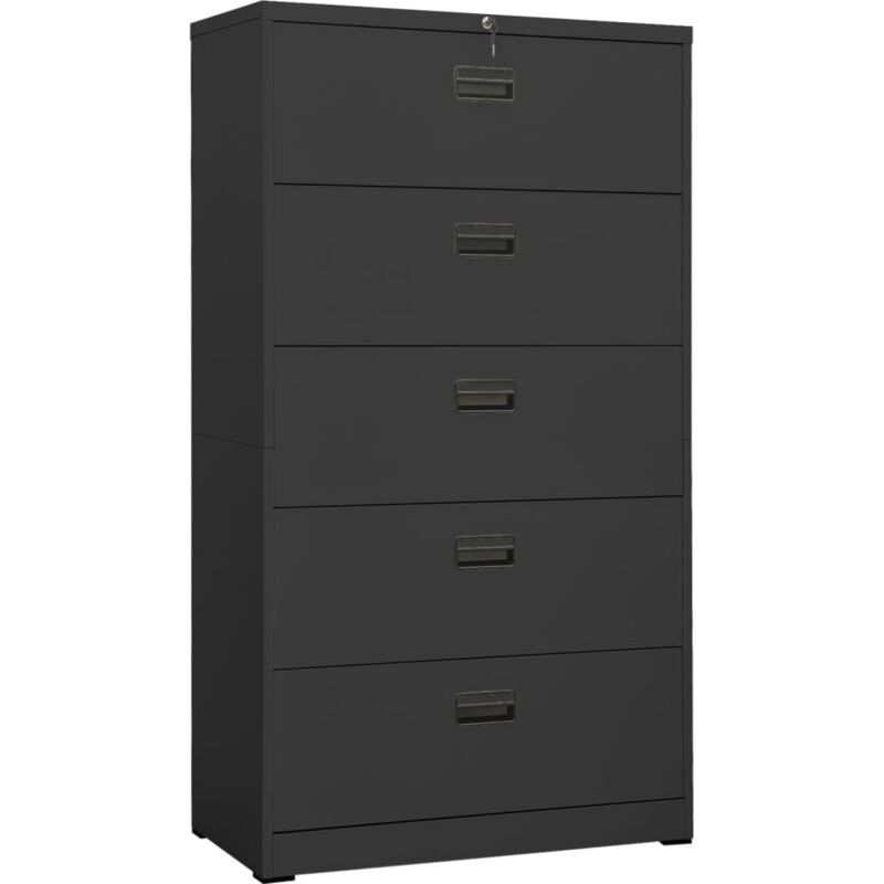 Vidaxl - Filing Cabinet Anthracite 90x46x164 cm Steel Anthracite