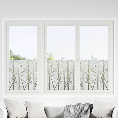 vidaXL Film de fenêtre statique Motif bambou 45 x 500 cm PVC