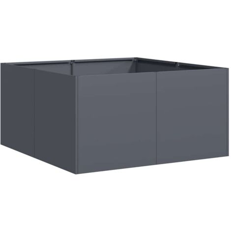 vidaXL Fioriera Antracite 80x80x40 cm in Acciaio Laminato a Freddo