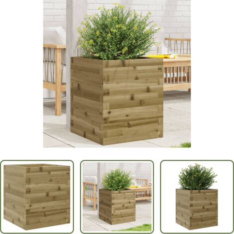vidaXL Fioriera da esterno -  Fioriera da Giardino 40x40x46 cm in Legno di Pino Impregnato