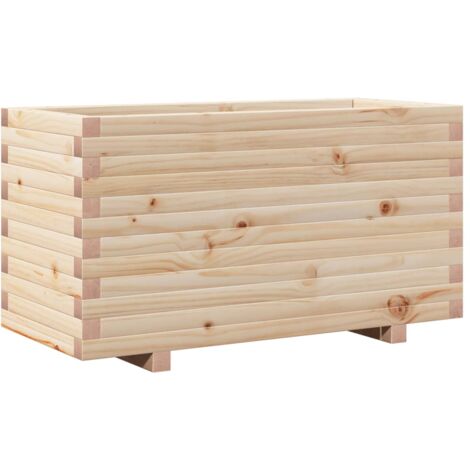 vidaXL Fioriera da Giardino 90x40x49,5 cm in Legno Massello di Pino