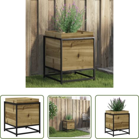 vidaXL Fioriera da patio -  Fioriera da Giardino 40x40x50 cm in Legno di Pino Impregnato