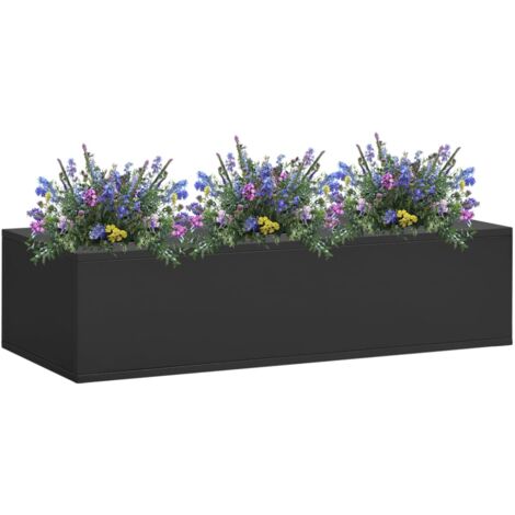 vidaXL Fioriera da Ufficio Antracite 90x40x23 cm in Acciaio