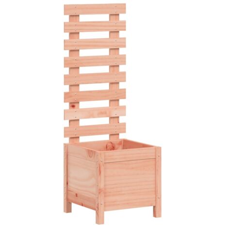 vidaXL Fioriera Giardino con Rastrelliera 39x39,5x114cm Legno Douglas