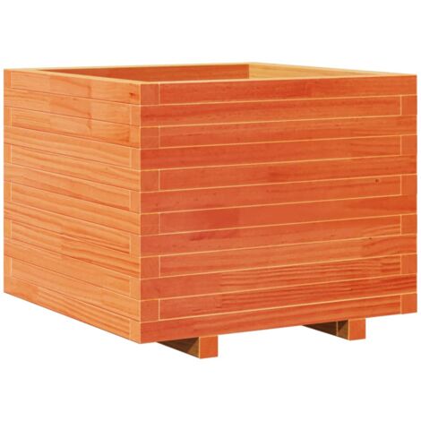 vidaXL Fioriera Giardino Marrone Cera 60x60x49,5cm Legno Massello Pino