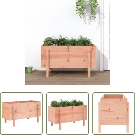 vidaXL Fioriera in legno -  Fioriera Rialzata Giardino 101x50x57 cm Legno Massello Douglas