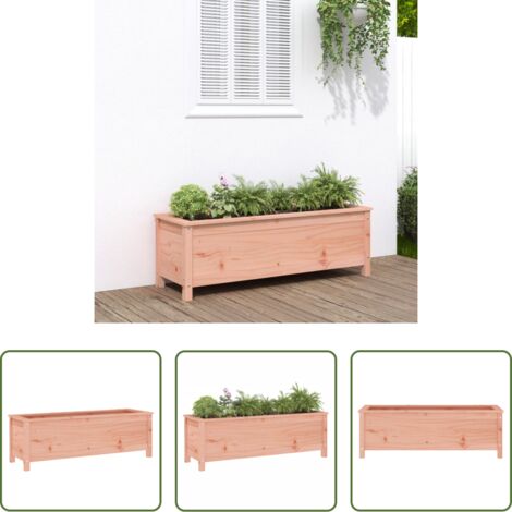 vidaXL Fioriera in legno -  Fioriera Rialzata Giardino 119,5x40x39cm Legno Massello Douglas