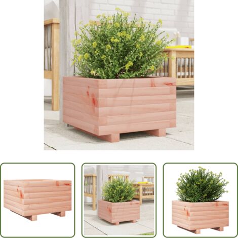 vidaXL Fioriera in legno massello -  Fioriera da Giardino 40x40x26,5 cm in Legno Massello di Douglas