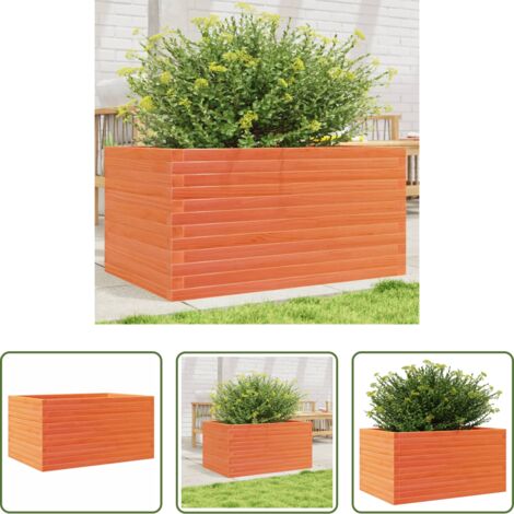 vidaXL Fioriera marrone -  Fioriera Giardino Marrone Cera 90x60x46 cm Legno Massello Pino