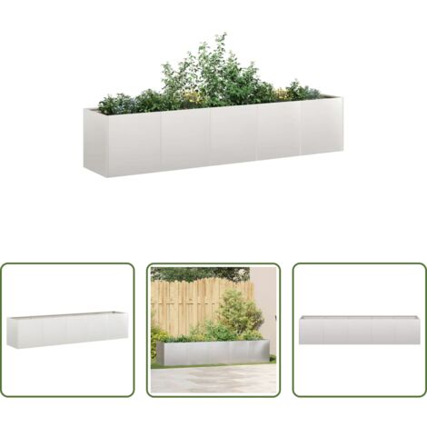 vidaXL Fioriera per giardino -  Fioriera 200x40x40 cm in Acciaio Inox