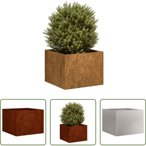 vidaXL Fioriera per giardino -  Fioriera Arrugginita 40x40x30 cm in Acciaio Corten