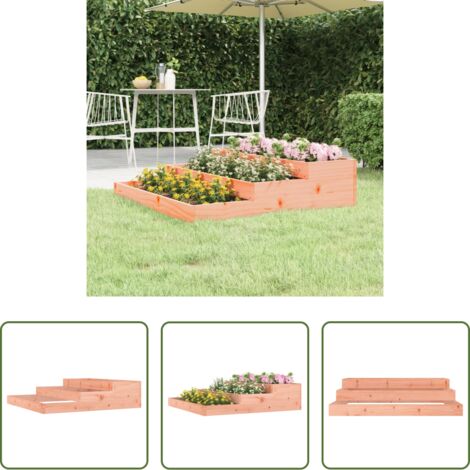 vidaXL Fioriera per piante -  Fioriera 107x107x27 cm in Legno Massello di Douglas