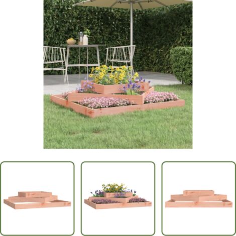 vidaXL Fioriera per piante -  Fioriera 112x112x27 cm in Legno Massello di Douglas
