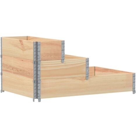 vidaXL Fioriera Rialzata 3 Livelli 120x80 cm Legno Massello di Pino