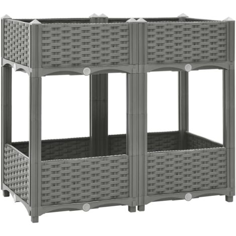 VidaXL Letto Giardino Acciaio Verniciato a Polvere 152x40x36cm Argento | Leroy Merlin