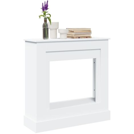 vidaXL Fireplace Surround White 90x30x90 cm Engineered Wood