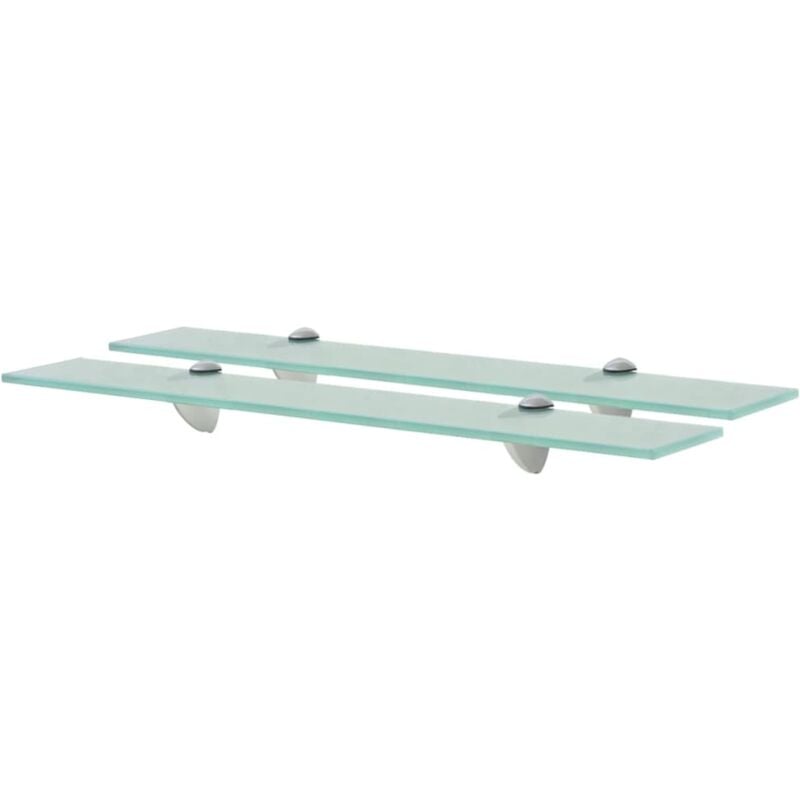 Vidaxl - Floating Shelves 2 pcs Glass 60x20 cm 8 mm