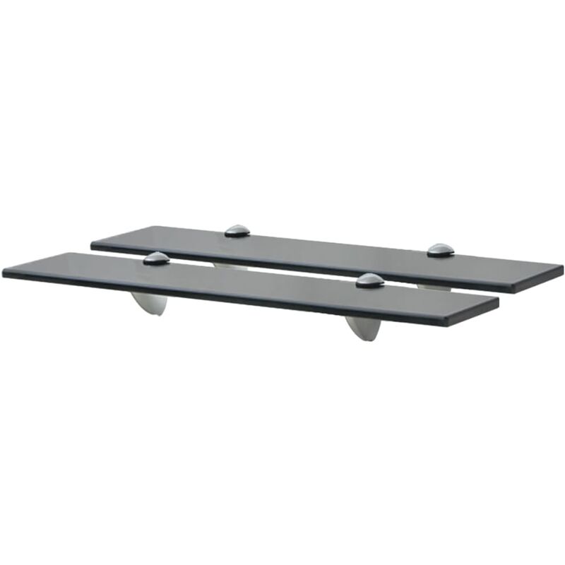 Vidaxl - Floating Shelves 2 pcs Glass 50x20 cm 8 mm