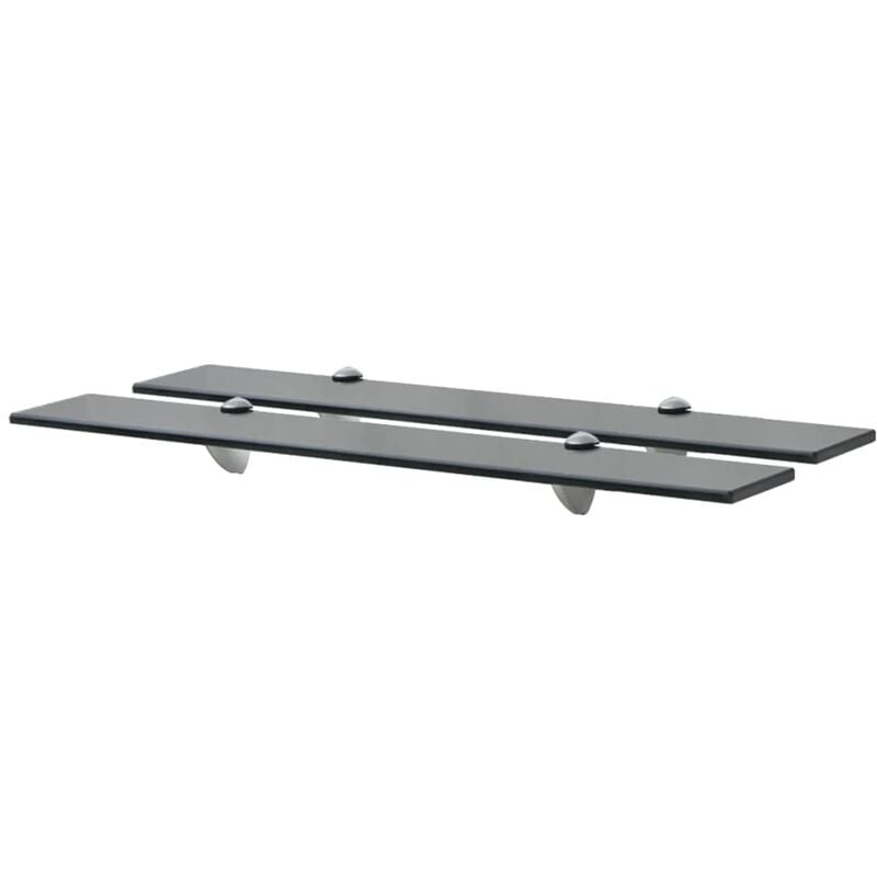 Floating Shelves 2 pcs Glass 70x20 cm 8 mm Vidaxl