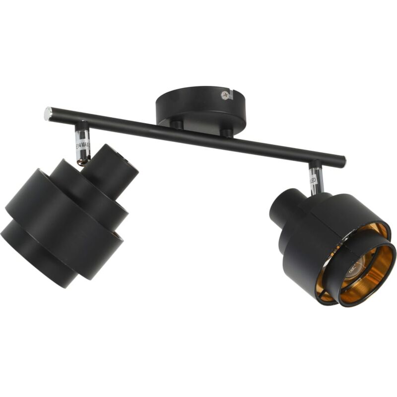 

vidaXL Foco Negro E14 de 2 Vías - Negro