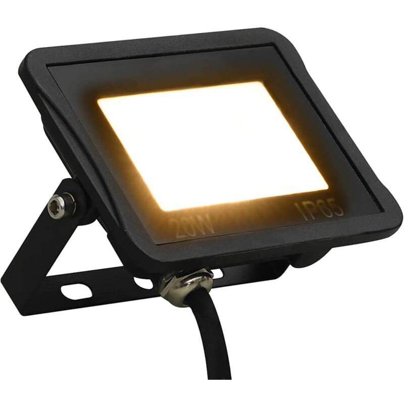 

Foco LED 20 W blanco cálido - Negro - Vidaxl