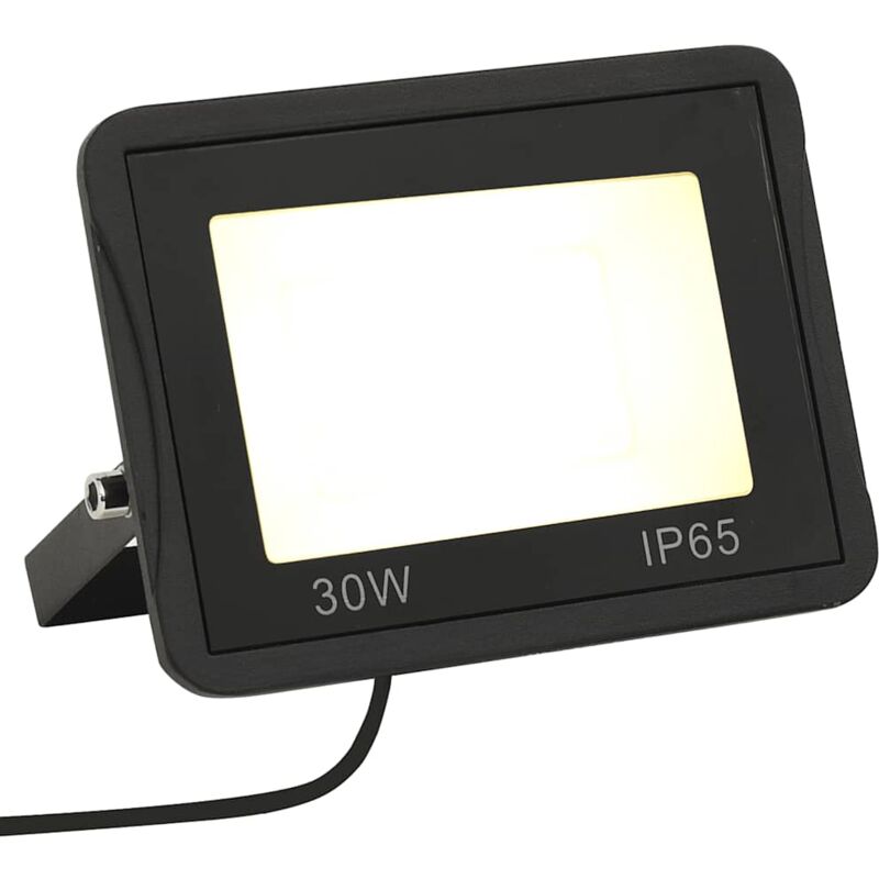 

vidaXL Foco LED 30 W blanco cálido - Negro