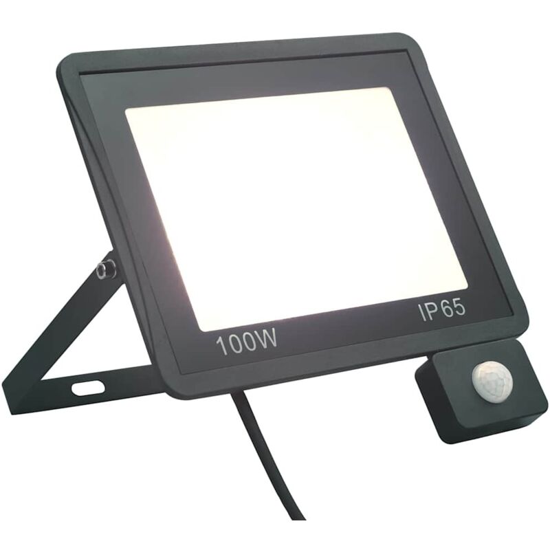 

Foco LED con sensor 100 W blanco frío - Negro - Vidaxl