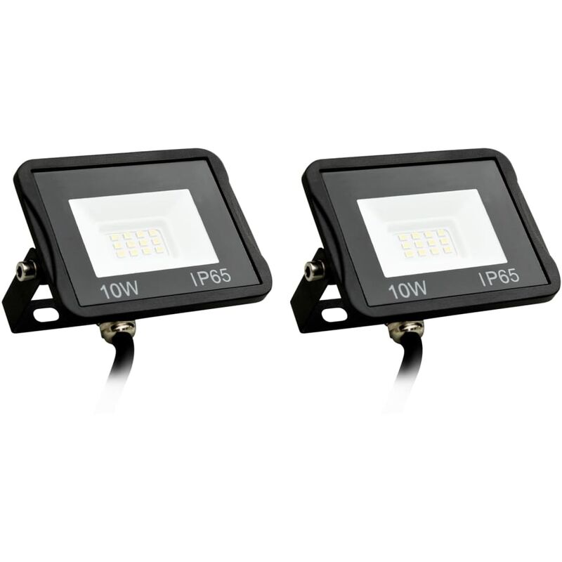

Focos LED 10 W 2 unidades blanco frío - Negro - Vidaxl