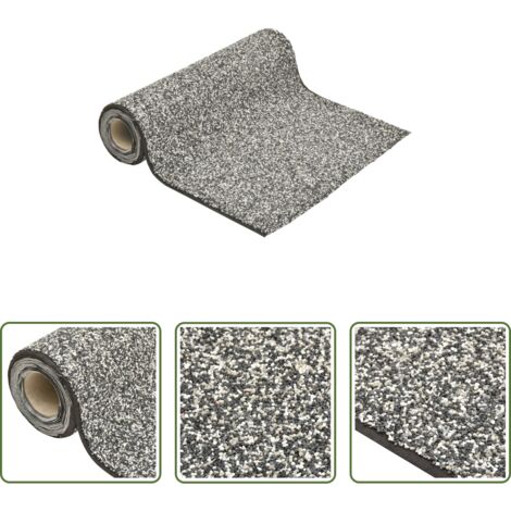 vidaXL Fodera per laghetto -  Fodera Design Pietra Grigio 500x60 cm