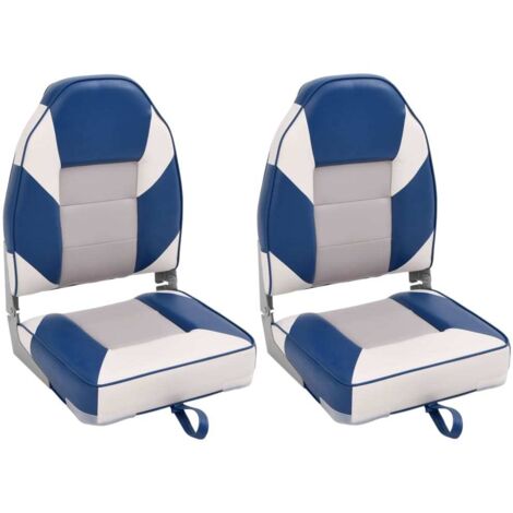 vidaXL Foldable Boat Seats 2pcs with High Back 39x43x58 cm
